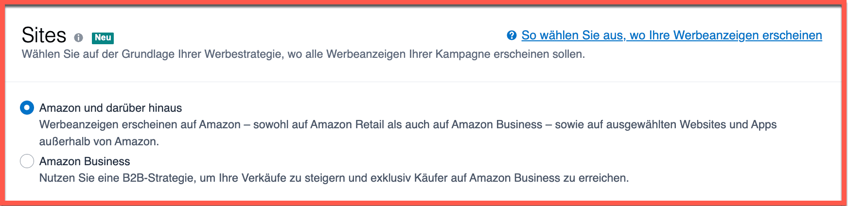 Zielgruppenbezogene Gebotsanpassung