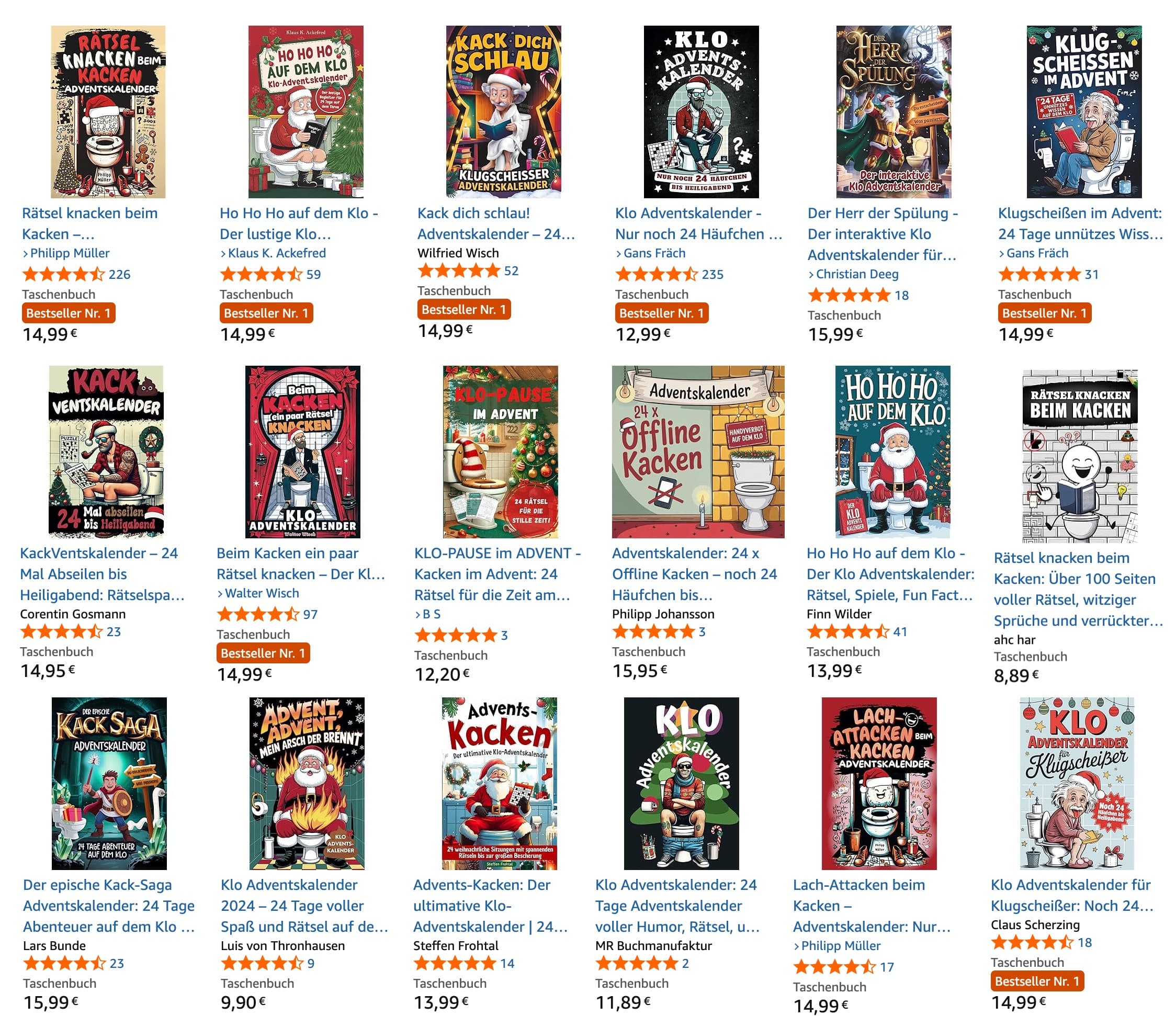 Adventskalender fürs Klo