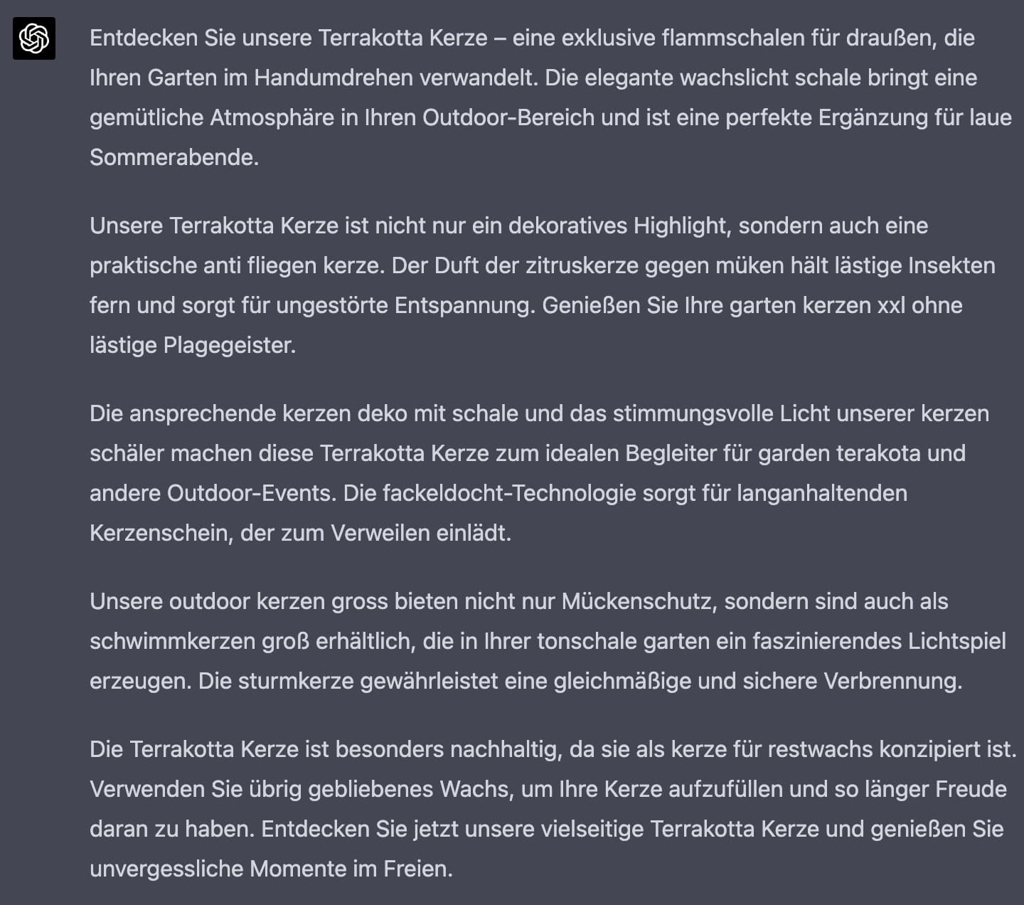 Falsche Bulletpoints