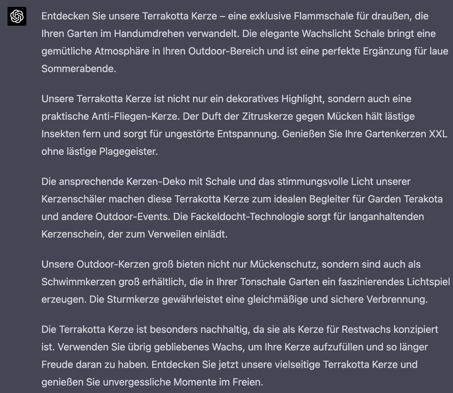 Korrekte Bulletpoints
