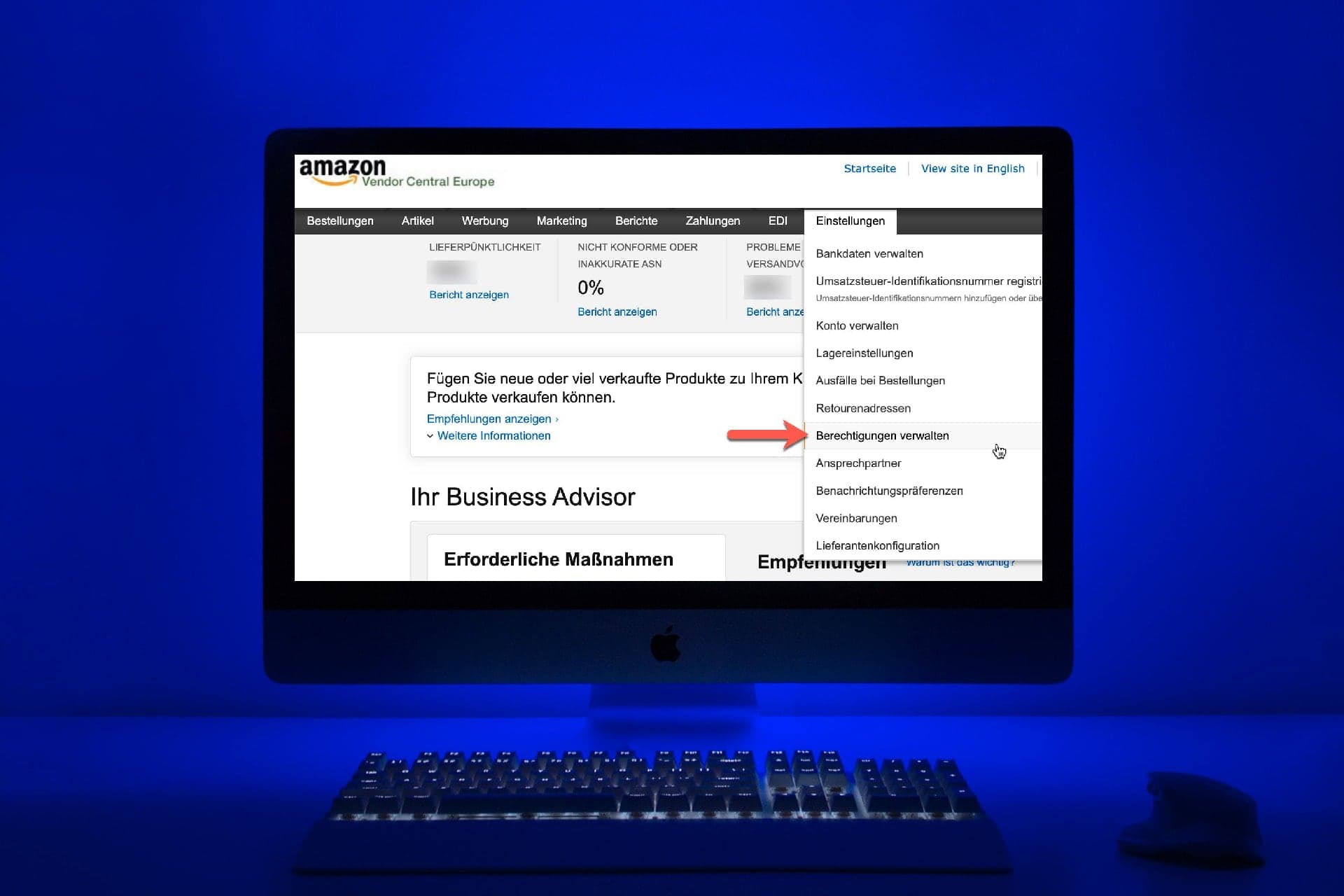 Cover Image for Amazon Vendor Central - Die Bedienoberfläche für Vendoren