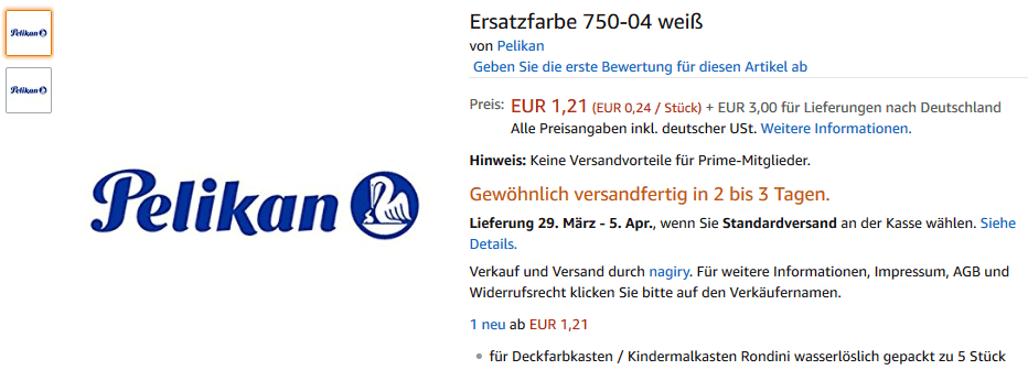 Vielleicht ist es das Problem weiße Farbe auf weißem HIntergrund darzustellen was dazu führte das Markenlogo als Produktabbildung zu wählen? Quelle: https://www.amazon.de/dp/B000OZLIDE