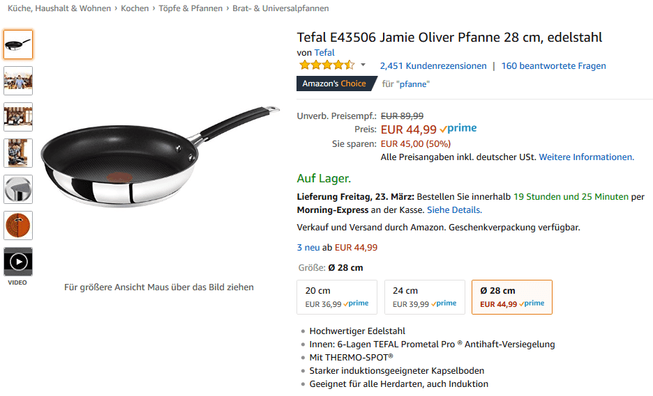 Beispiel Tefal Quelle: https://www.amazon.de/dp/B0045CJYHO