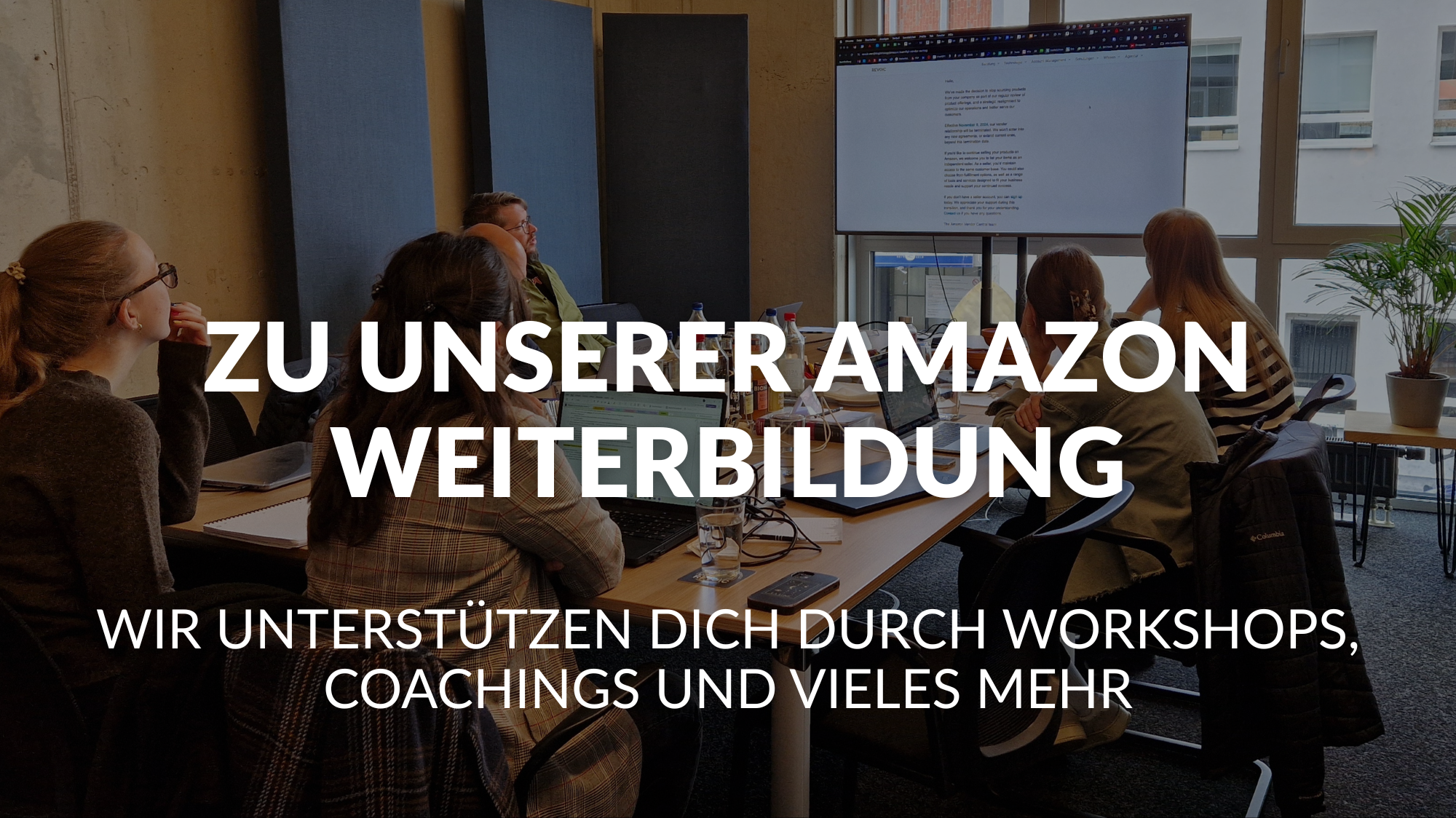 Anmeldung zu unserer Amazon Weiterbildung